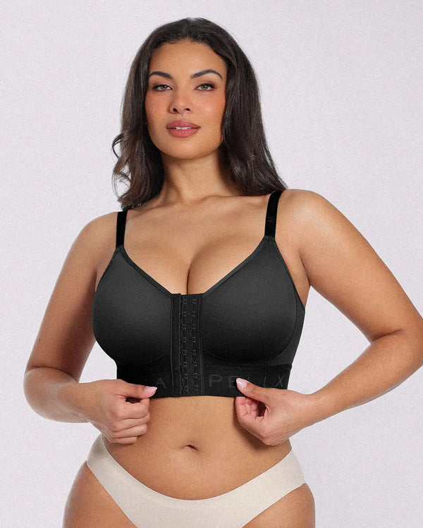 Unlined Wireless Front-Closure Bra
