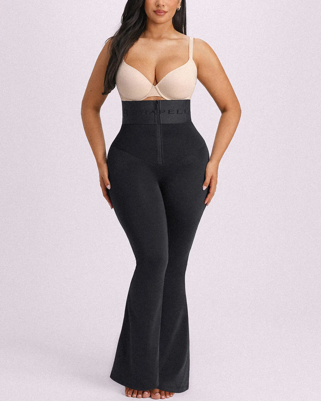 High-Waisted Full-Length Shaping Leggings - Black