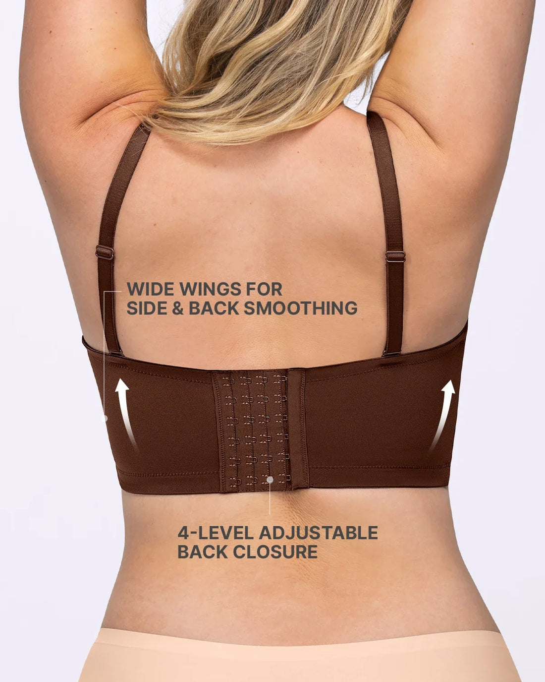 Smoothing Strapless Convertible Bra - Brown