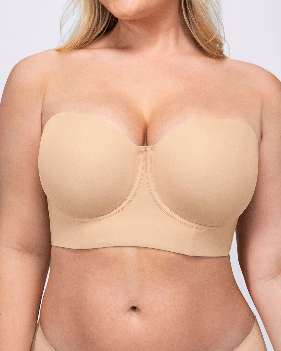 Smoothing Strapless Convertible Bra - Beige