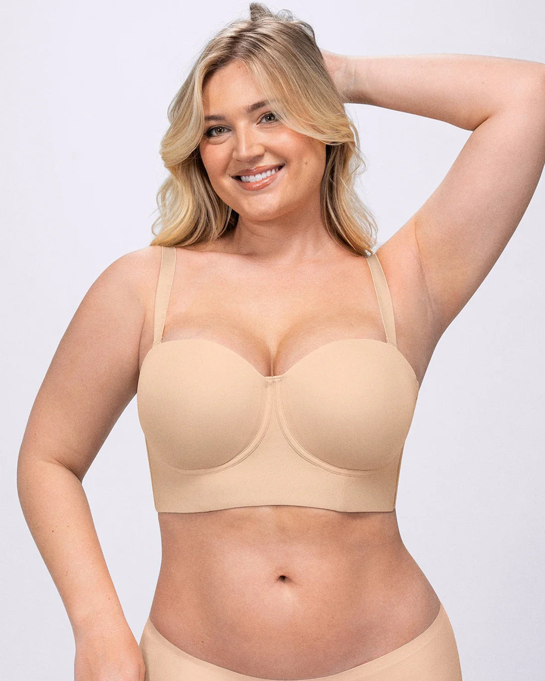 Smoothing Strapless Convertible Bra - Beige