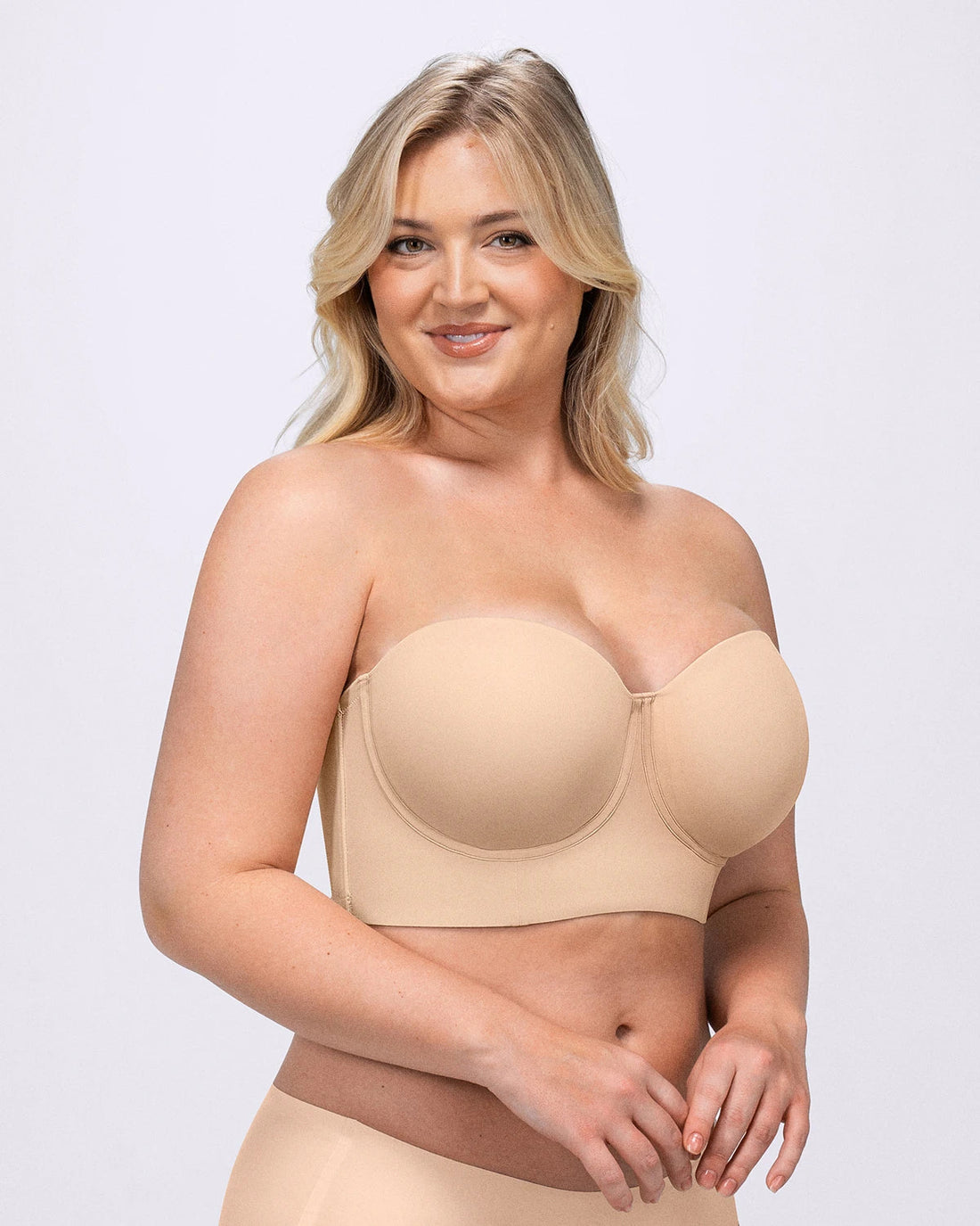 Smoothing Strapless Convertible Bra - Beige