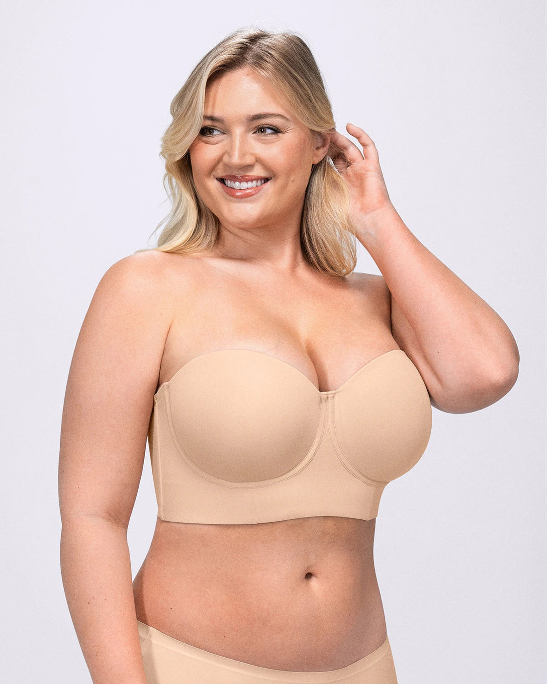 Smoothing Strapless Convertible Bra - Beige