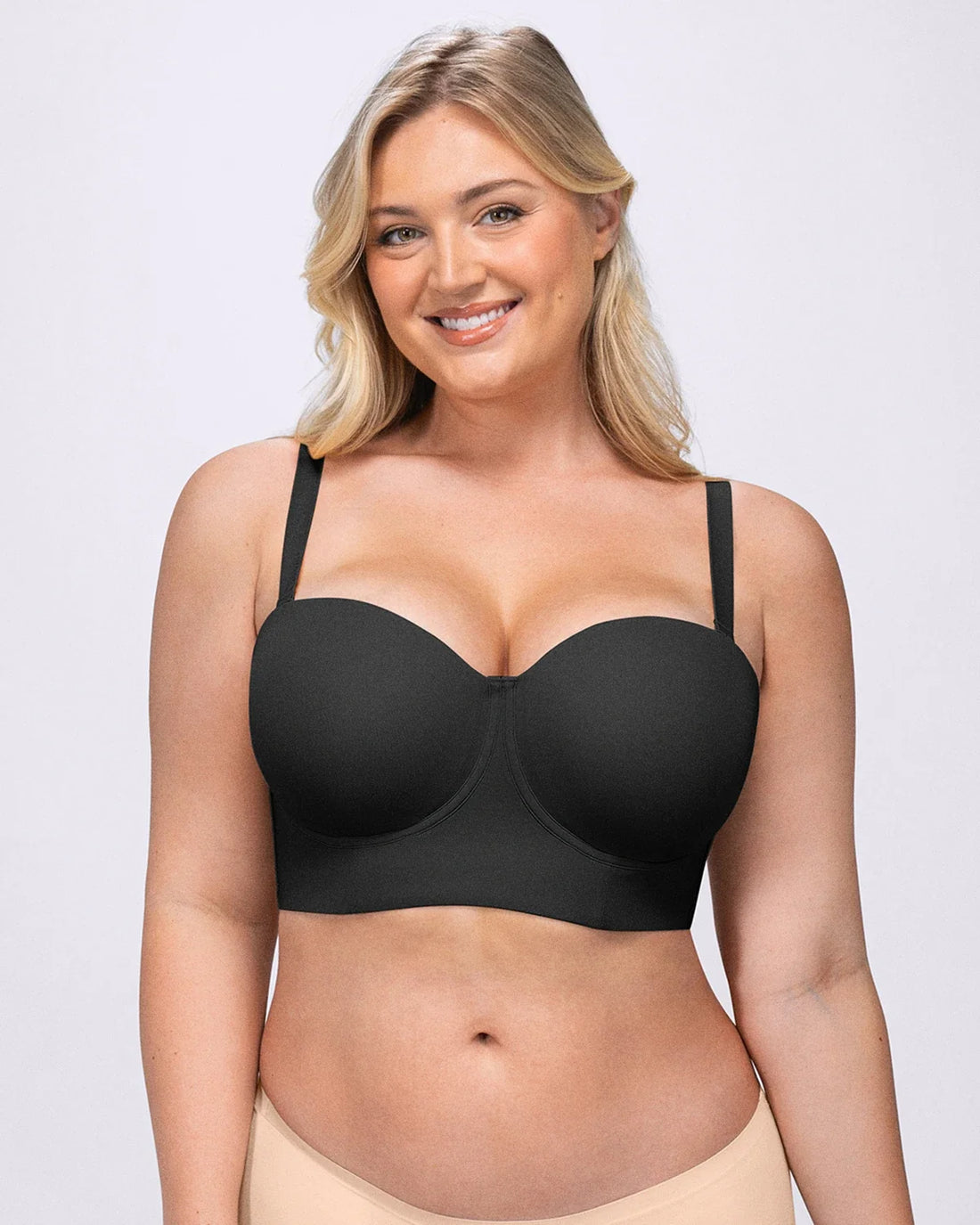 Smoothing Strapless Convertible Bra - Black