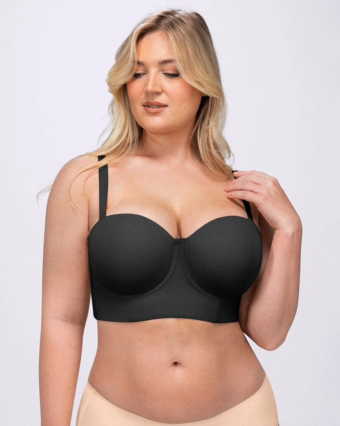Smoothing Strapless Convertible Bra - Black