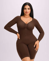Long Sleeve Zip-Front Bodysuit