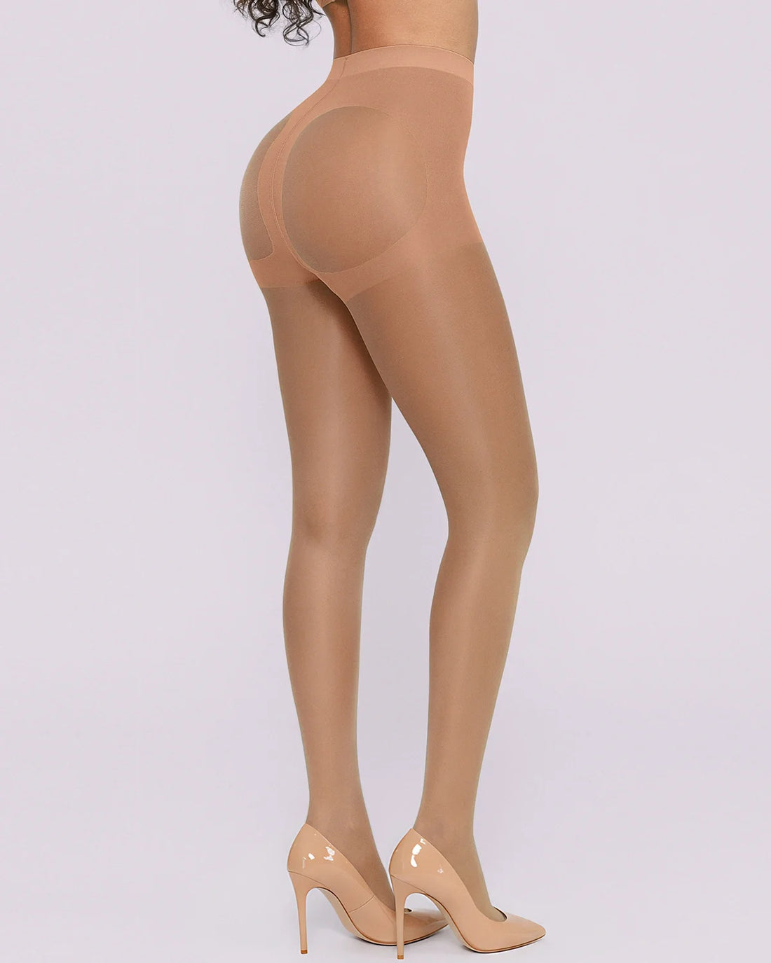 Sheer Shaping 2-Pack Tights - Beige