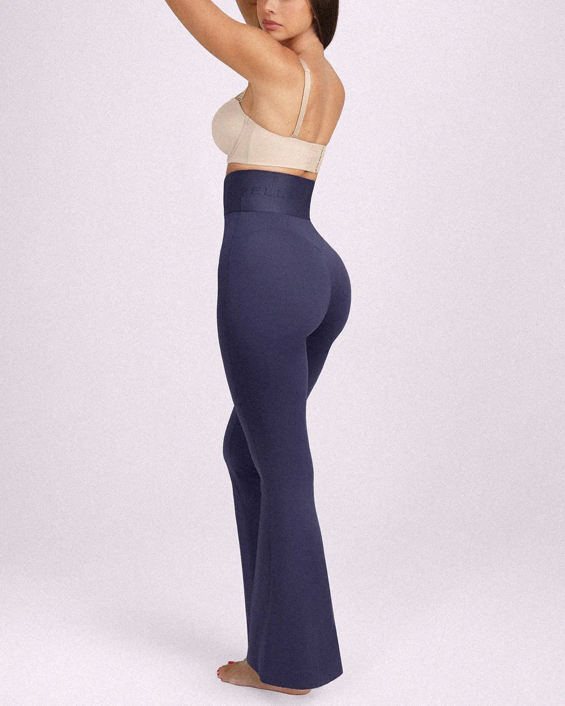 High-Waisted Full-Length Shaping Leggings - Navy Blue