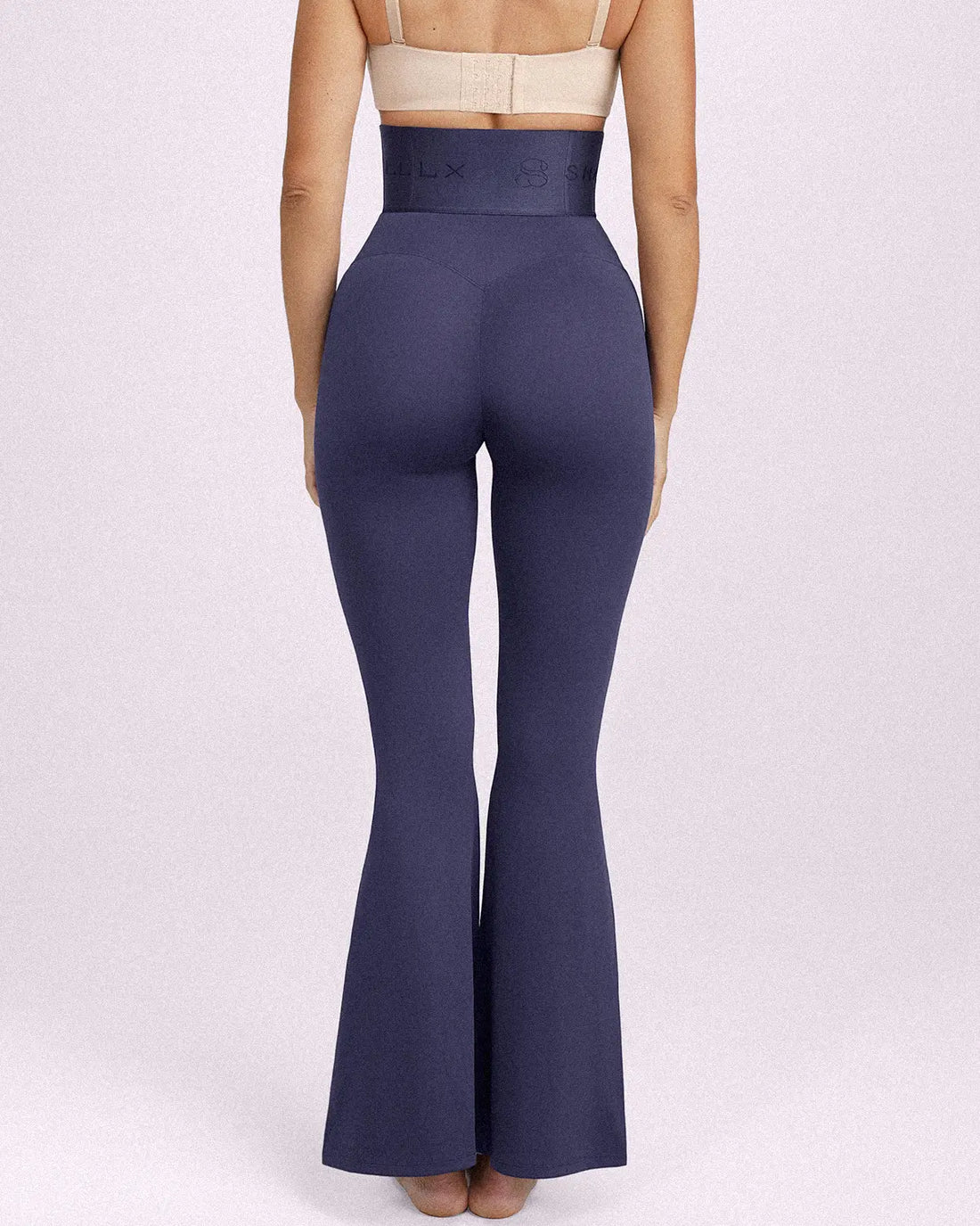 High-Waisted Full-Length Shaping Leggings - Navy Blue