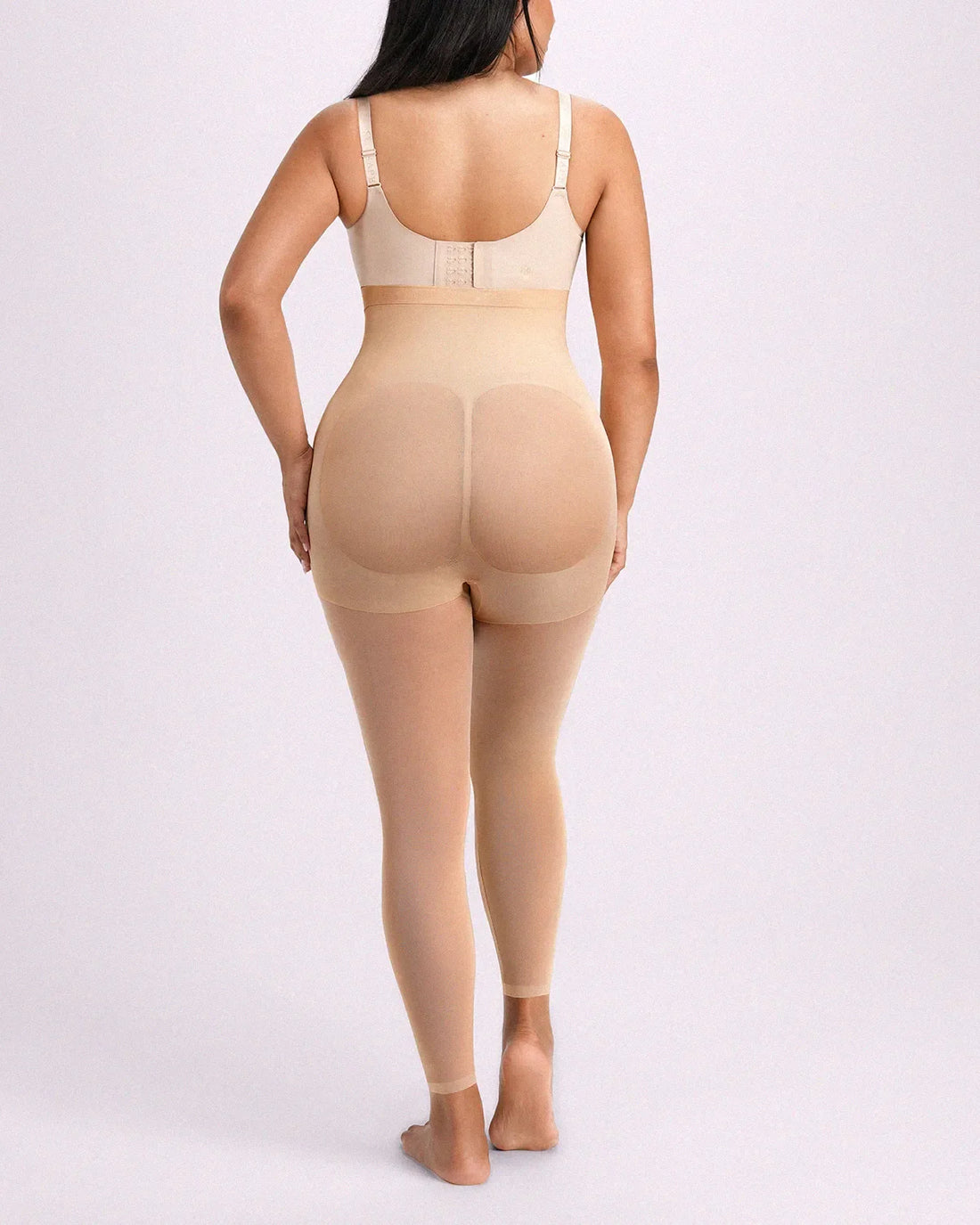 MistWeave™ High-Waisted Sheer Shaping Tights - Beige