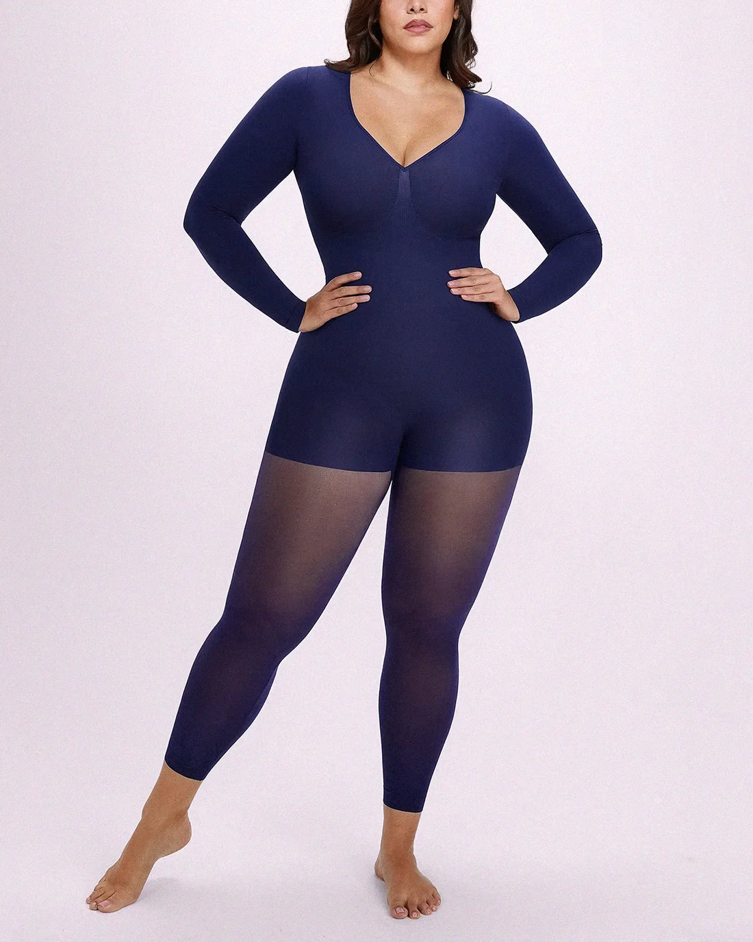 MistWeave™ Ready-To-Go Full Coverage Bodysuit - Navy Blue