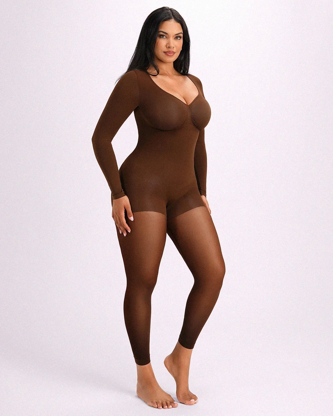 MistWeave™ Ready-To-Go Full Coverage Bodysuit - Brown