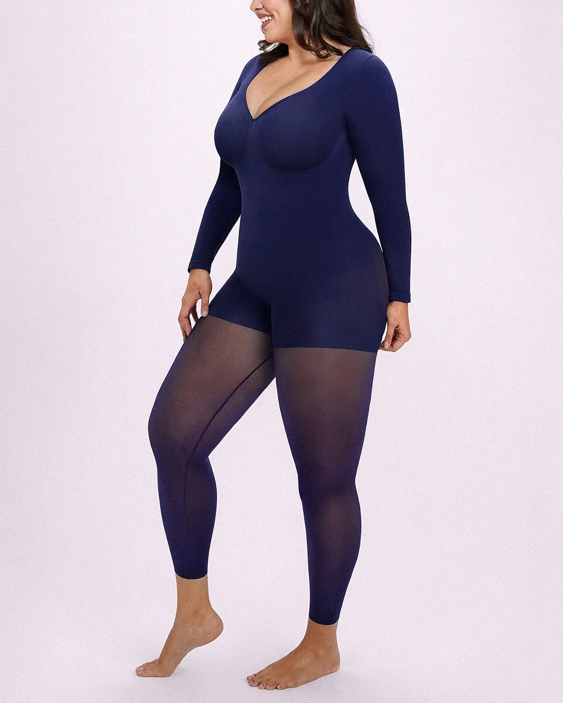 MistWeave™ Ready-To-Go Full Coverage Bodysuit - Navy Blue