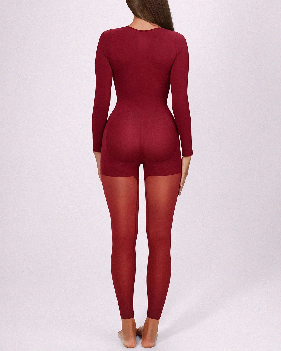 MistWeave™ Ready-To-Go Full Coverage Bodysuit - Garnet