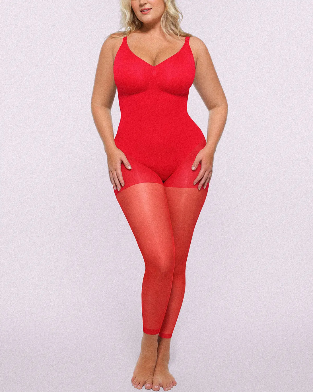 MistWeave™ Full Coverage Bodysuit - Red