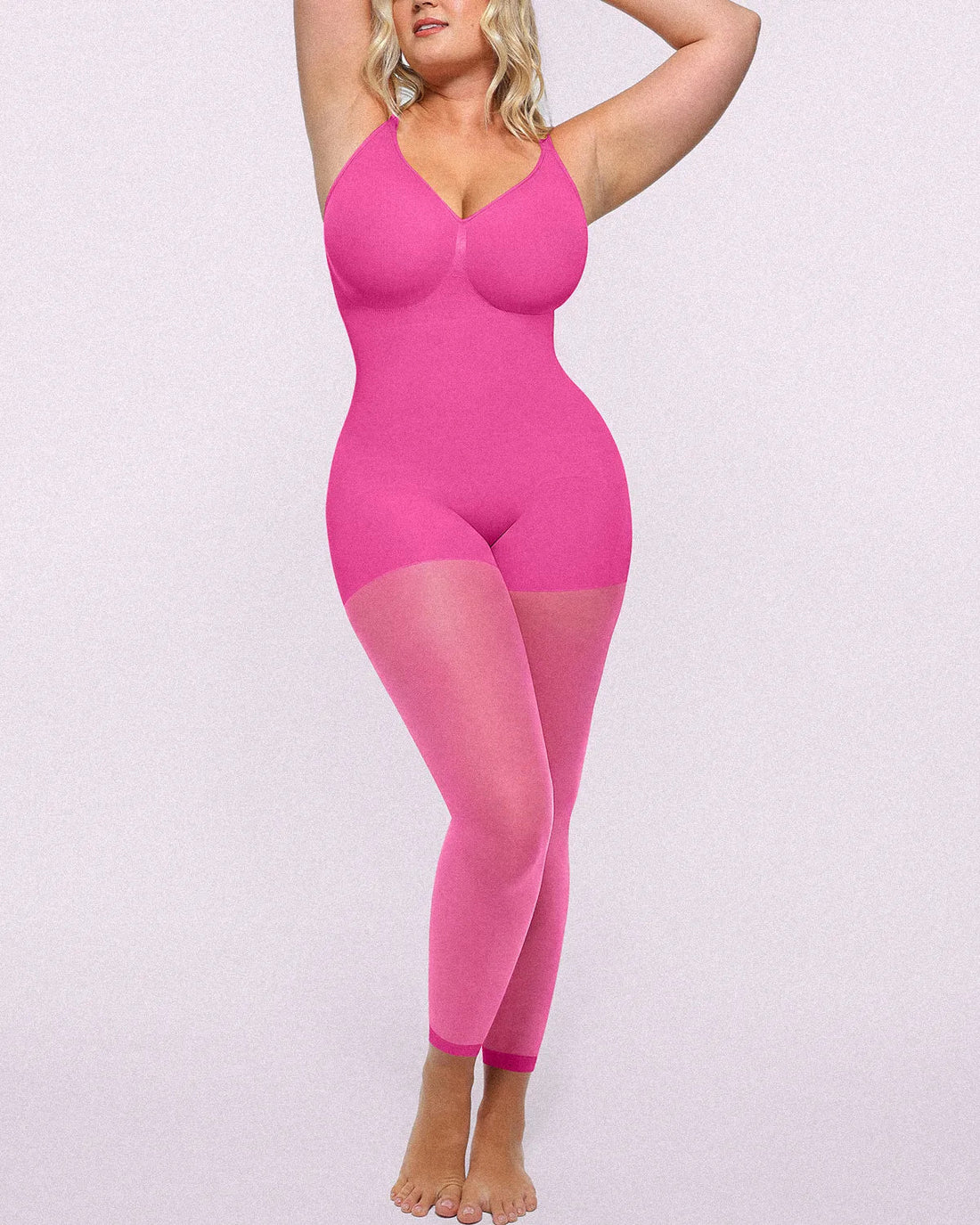 MistWeave™ Full Coverage Bodysuit - Fuchsia