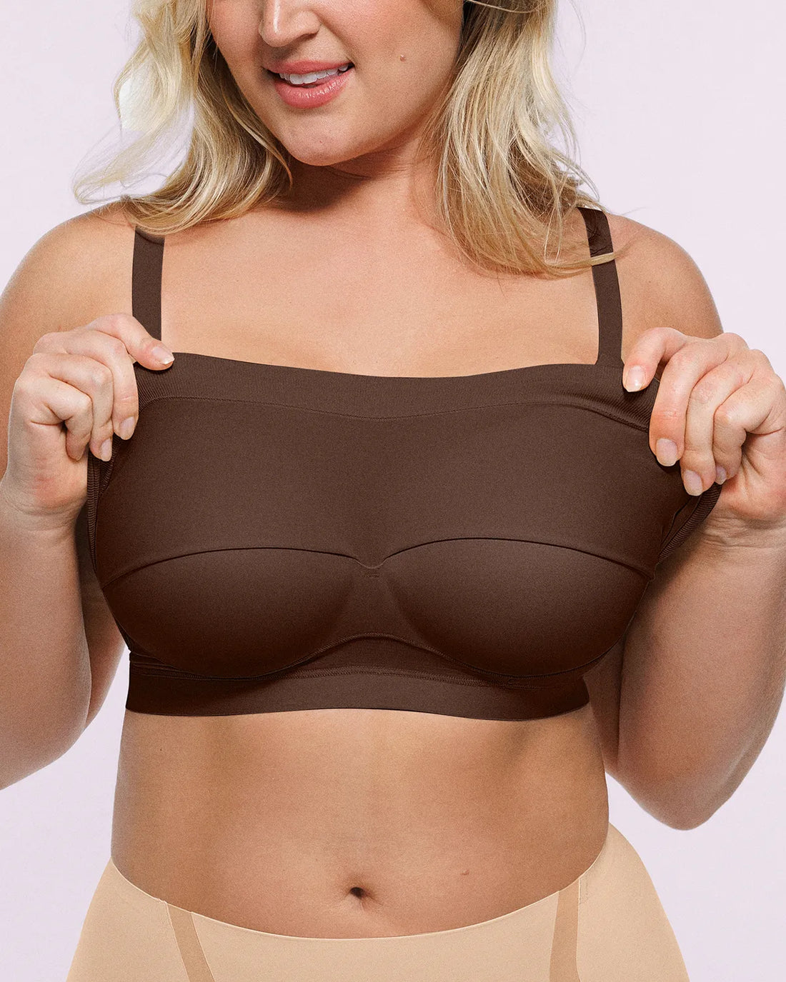 Oyster Reborn T-Shirt Bra - Brown