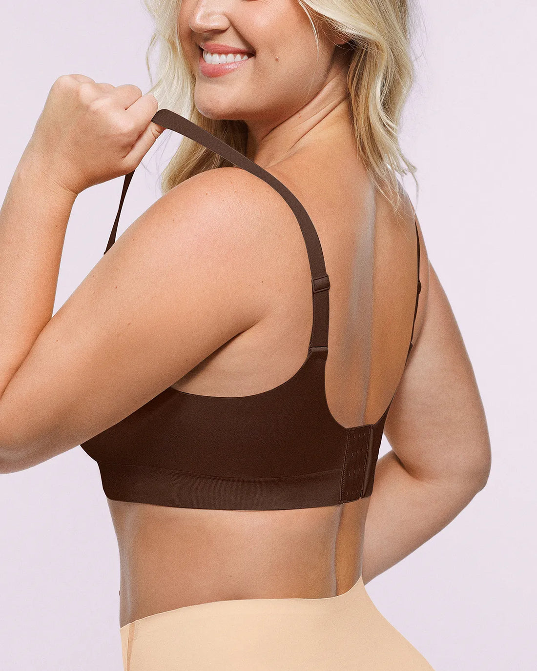 Oyster Reborn T-Shirt Bra - Brown
