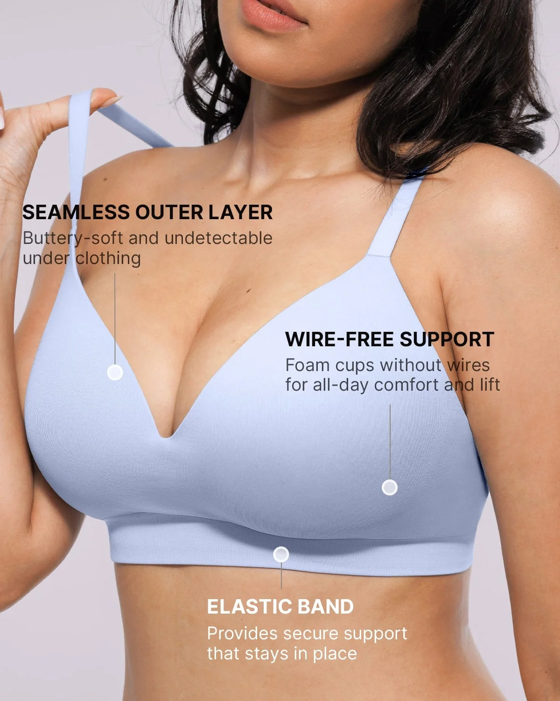 Oyster Reborn T-Shirt Bra - Beige